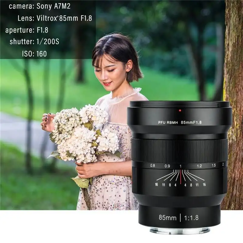 VILTROX 85mm f/1.8 Full-Frame Manual Fixed focus lens Fixed Focus F1.8 Lens for Camera Sony E -mount A9 A7M3 A7R3 A6500