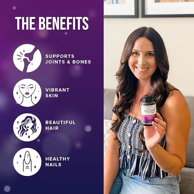 Women Anti Aging Multivitamin Collagen Capsule  Beauty Products Vitamin C Collagen Capsules Skin Whitening Capsules