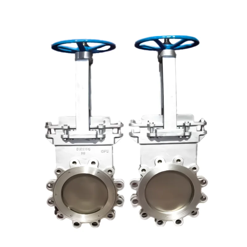 Manual Stainless Steel Knife Gate Valve Grade 150 Manual Plug Valve 304 Lug Type Slurry Valve