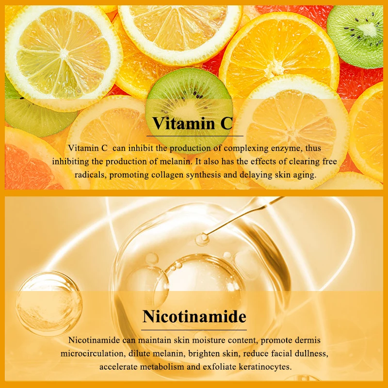 Уход за кожей лица 30 мл Niacinamide VC Сыворотка для увлажняющая Очищающая Восстанавливающая витамин