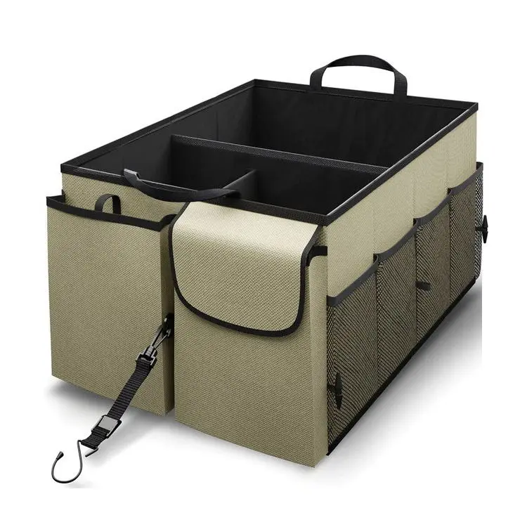 Premium Multi Compartments Collapsible Portable Trunk Organizer Wholesale car trunk storage box