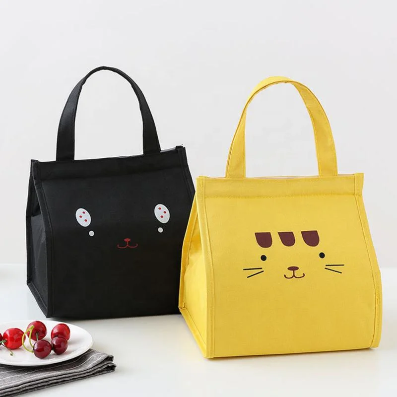 Cute Cartoon Thermal Insulated Student Tote Lunch Pouch