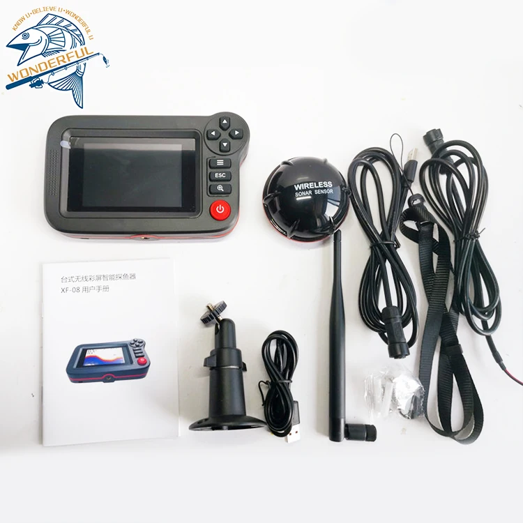 Factory portable 3.5in color screen professional underwater deeper fish finder boat fishing