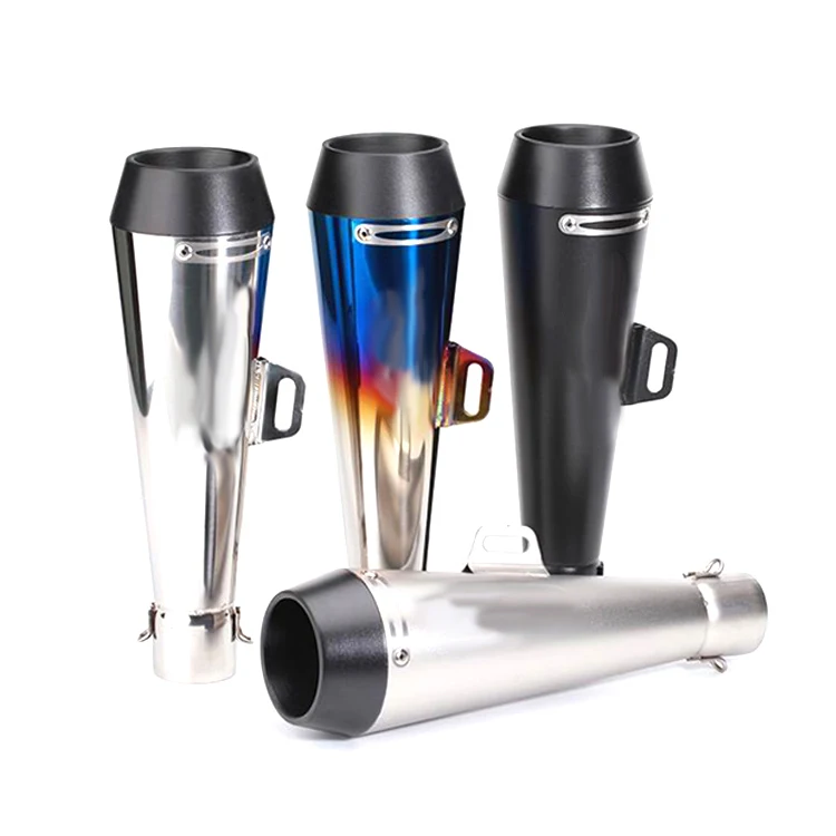 Customer cheap stainless steel bike exhaust system