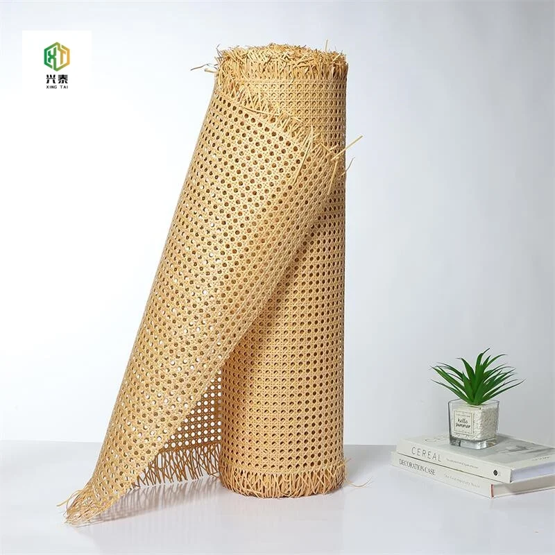 Strong Natural Rattan Roll Cane Webbing in Grid Plastic Outdoor Furniture for Hotels and Dining for Handicrafts