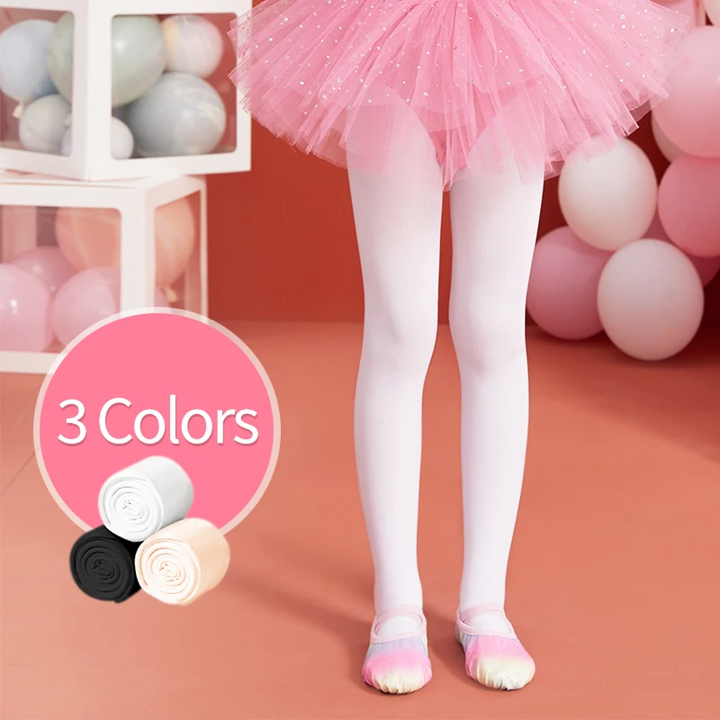 F5001 Wholesale Soft Ballet Dance Tight Foot Tights For Girls Stocking Pink