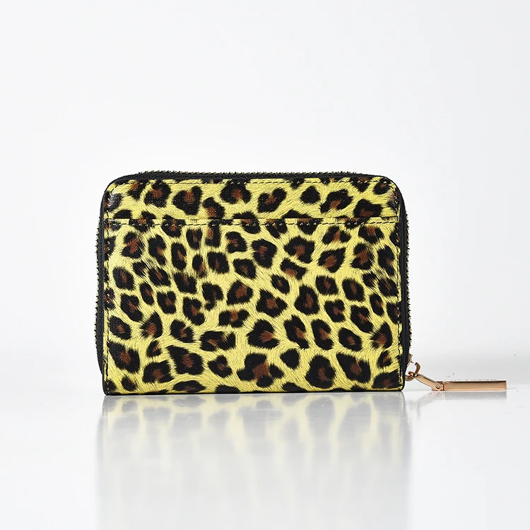 Wholesale Custom Mutli Color Zipper Cover Short Ladies Purse Card Holders Carbon Fiber Purse luxury Women rfid wallet