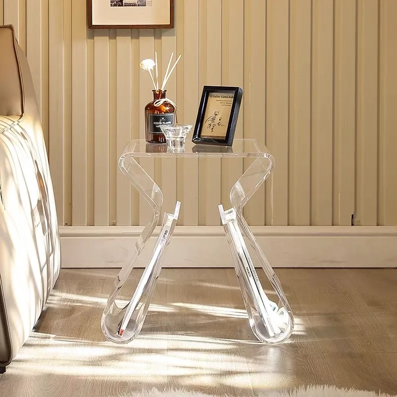 Casual coffee table sofa side cabinet mini round living room corner several bedroom bedside table 3