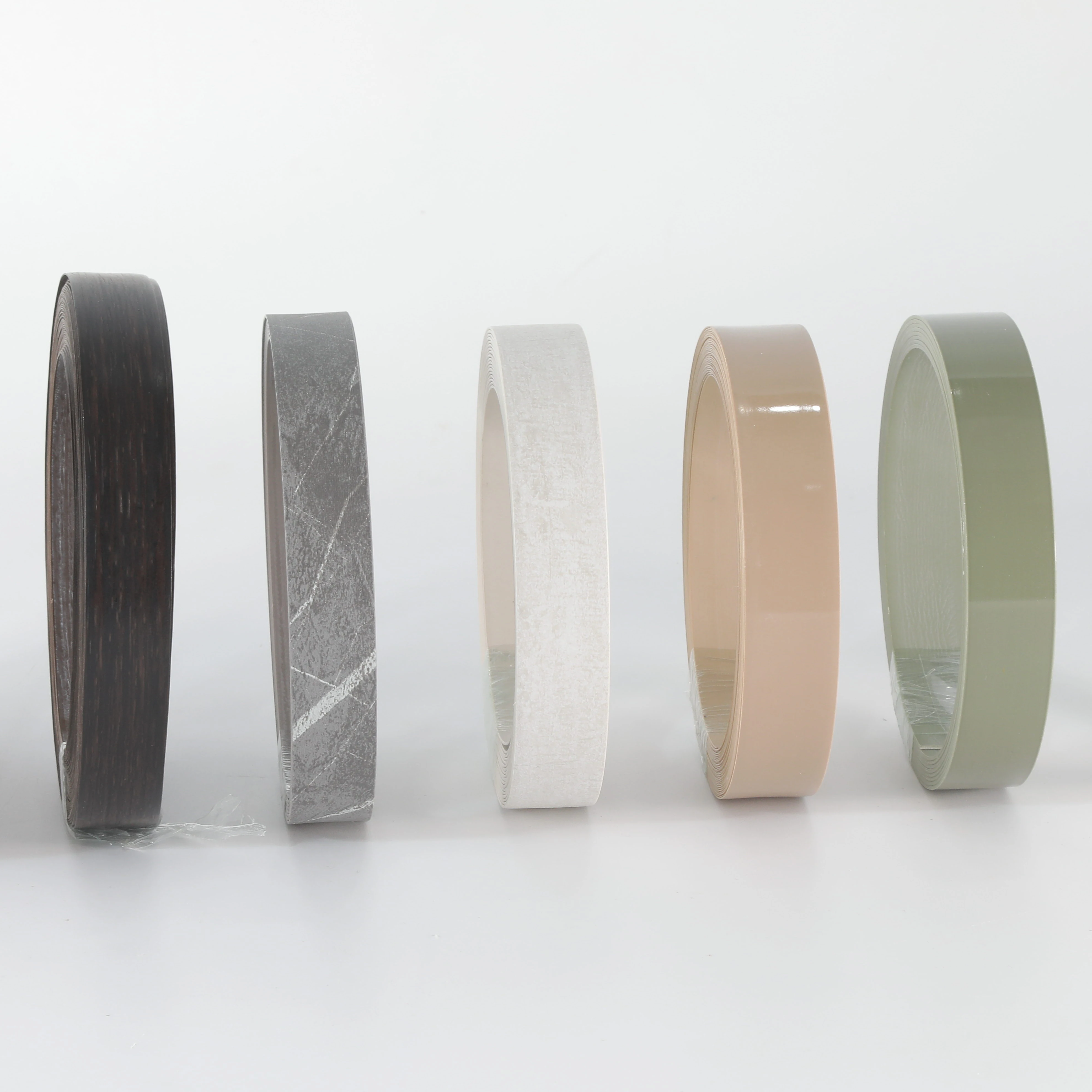Factory White solid color 22mm  Tapacantos Furniture  edge banding tape pvc for furniture