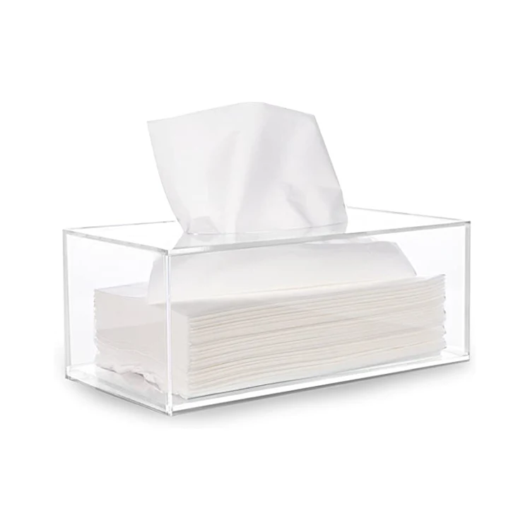 Wholesale custom size high quality premium clear acrylic tissue box holder