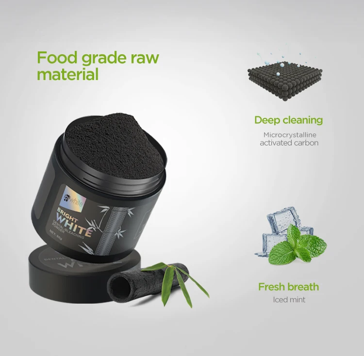 Oral Care Home Use Bamboo Charcoal teeth whitening toothpastes Tooth Teeth Whitening Powder Organic Add Your Logo