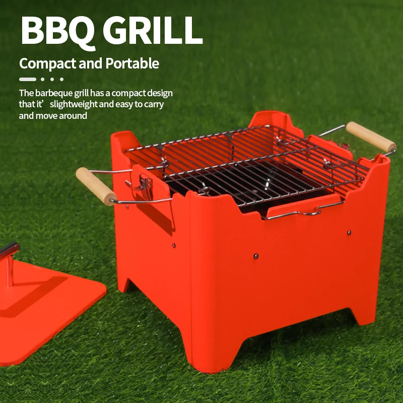 Portable Detachable Camping Outdoor  BBQ Grill Carbon Furnace Barbecue grill