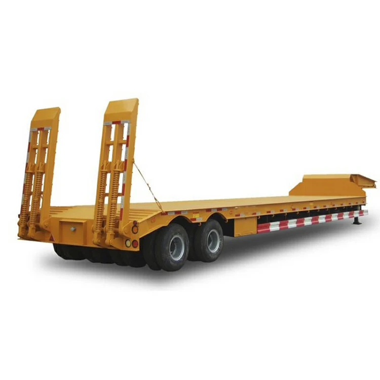 Hot Sale Extendable Gooseneck Lowboy Low Loader 3 Axle 60 Ton Lowbed Semi Trailer