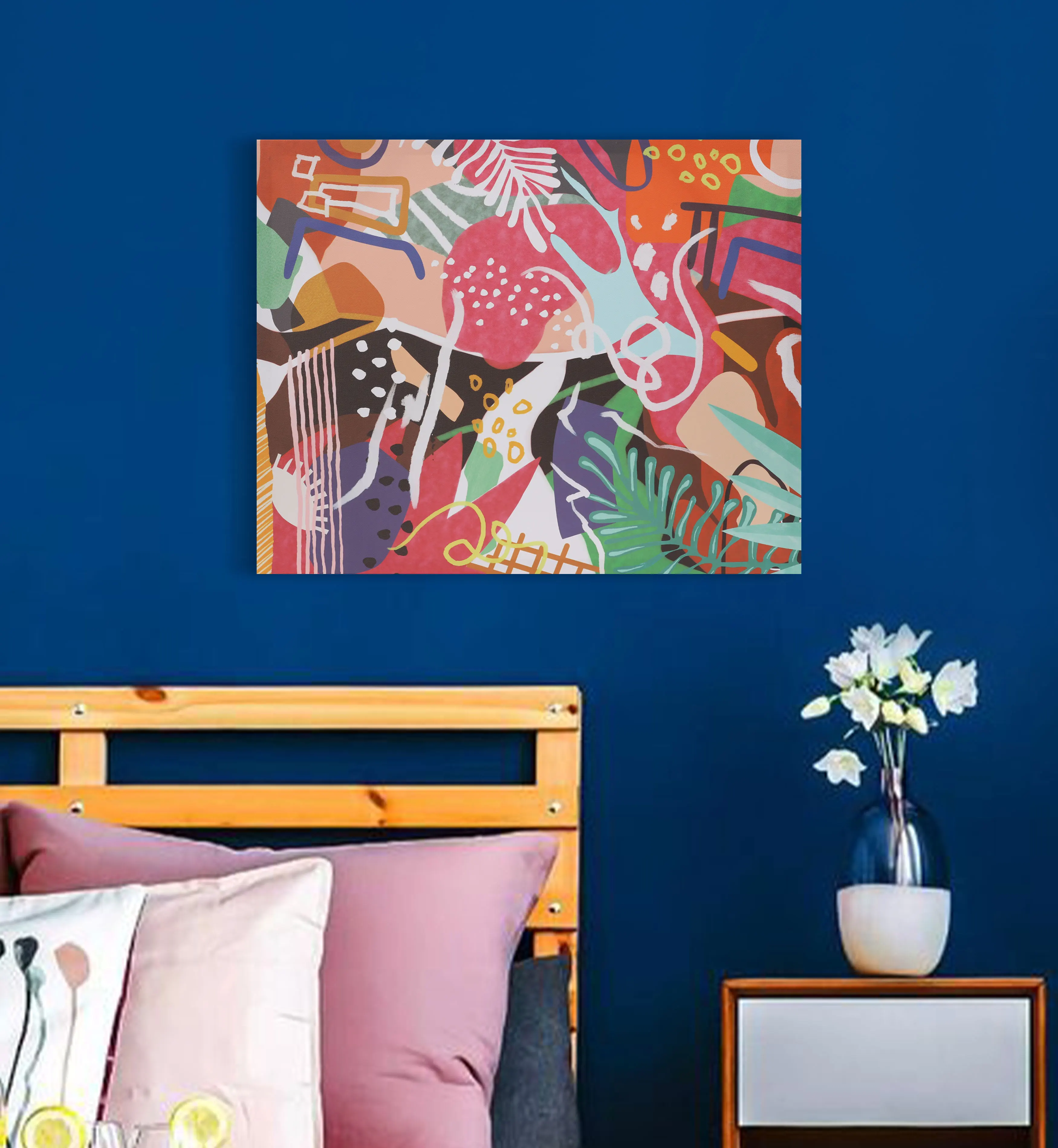 Wholesale Street Graffiti Art Canvas Painting Abstract Oil Painting Living Room Bedroom Decorative Painting