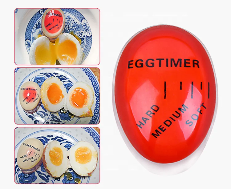 New trending kitchen gadgets 2022 Eco-friendly Resin Kitchen Timer Cooking Timer Color Changing Egg Timer