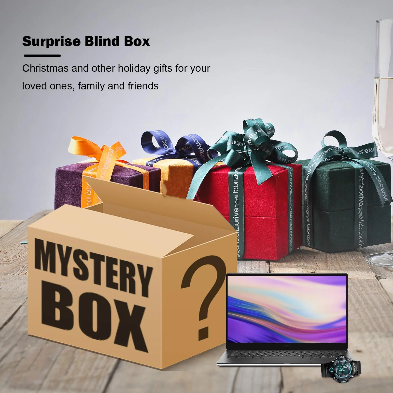 3C Electronic Products Mystery Gift Box Has chance To open: Phone Wireless Gaming Earphones, Cameras, Drones More High End Gifts
