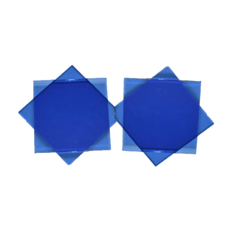 Building Materials Ocean Blue Stained Glass For Window