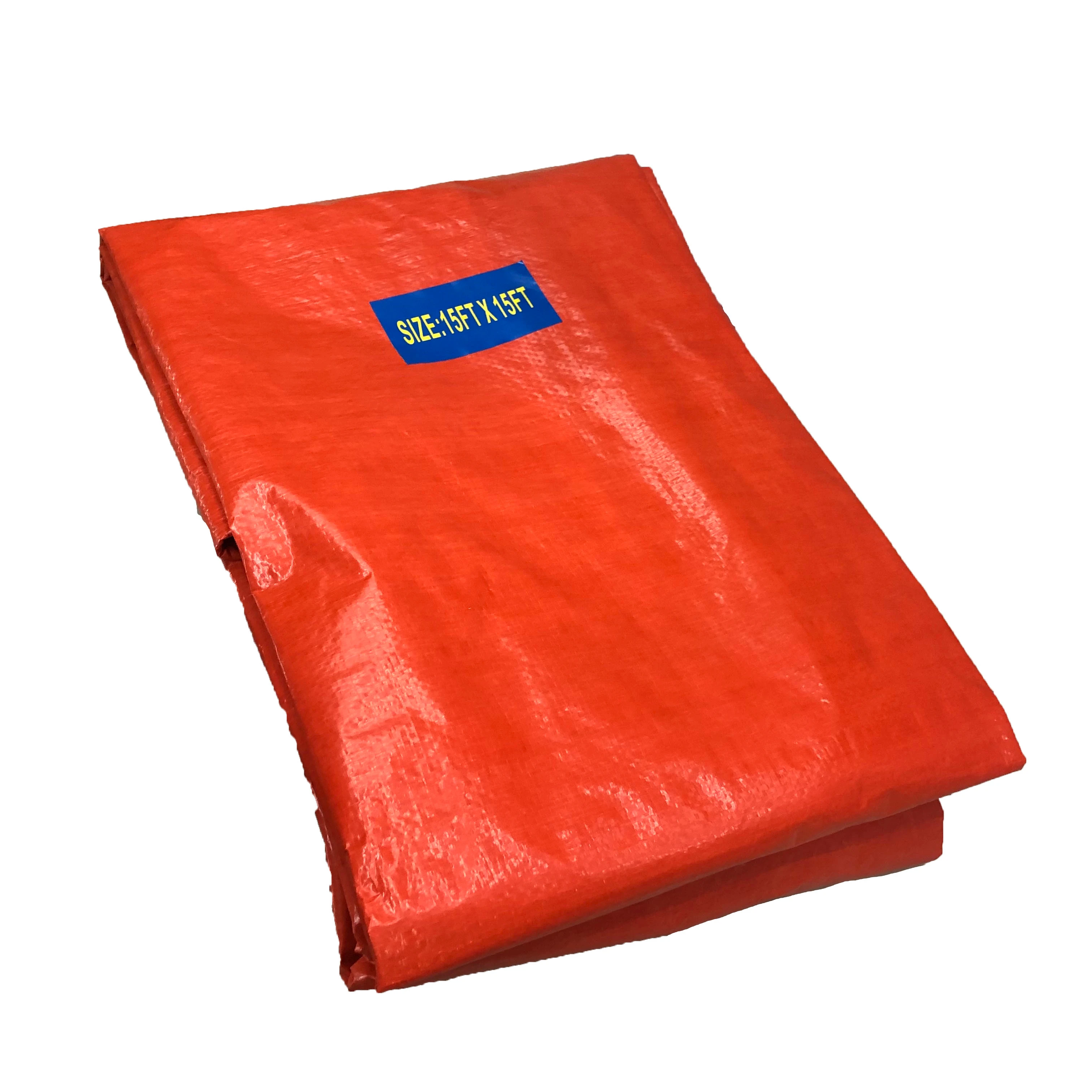 Factory High Quality 120GSM Tarpaulin Widely Used PE Coated Waterproof Truck Car Cover Plastic Sheets