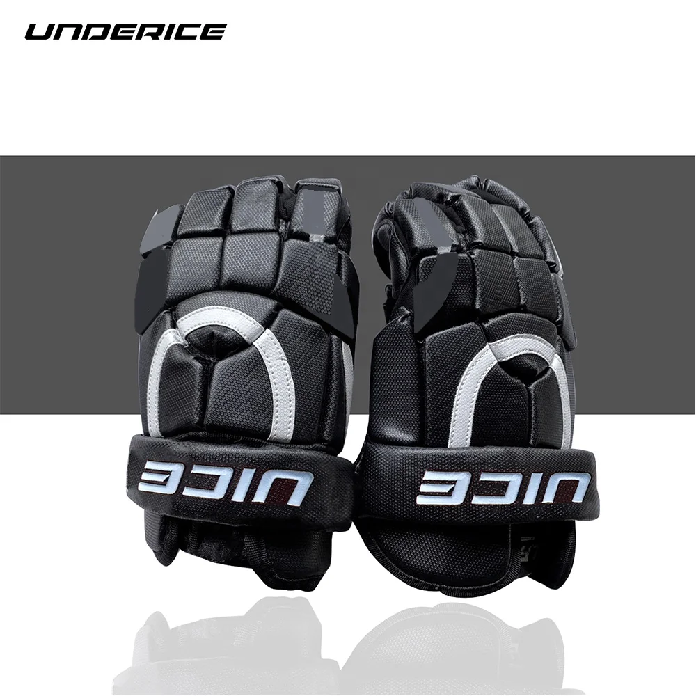 Basic style hot selling lacrosse gloves leather indoor hockey filed street hockey gloves ball hockey gloves