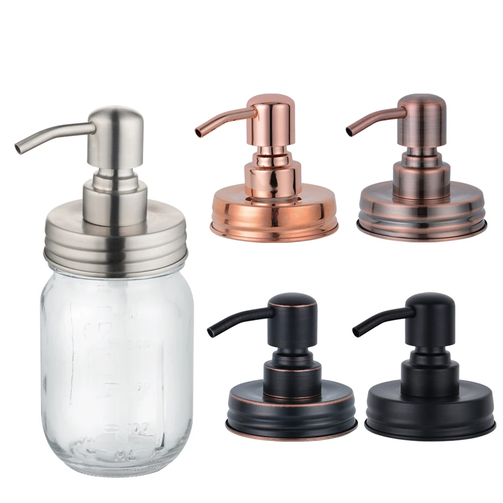 Low Price Empty Glass Mason Jar Soap Pump Pump Lid Glass Mason Jar Wholesale Mason Jar Dispenser Glass With Lotion Pump
