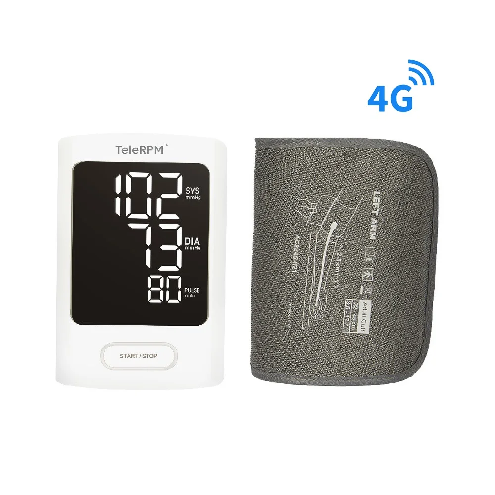 TRANSTEK household medical device TeleRPM smart sphygmomanometer supports 4G networking for telehealth monitoring blood pressure