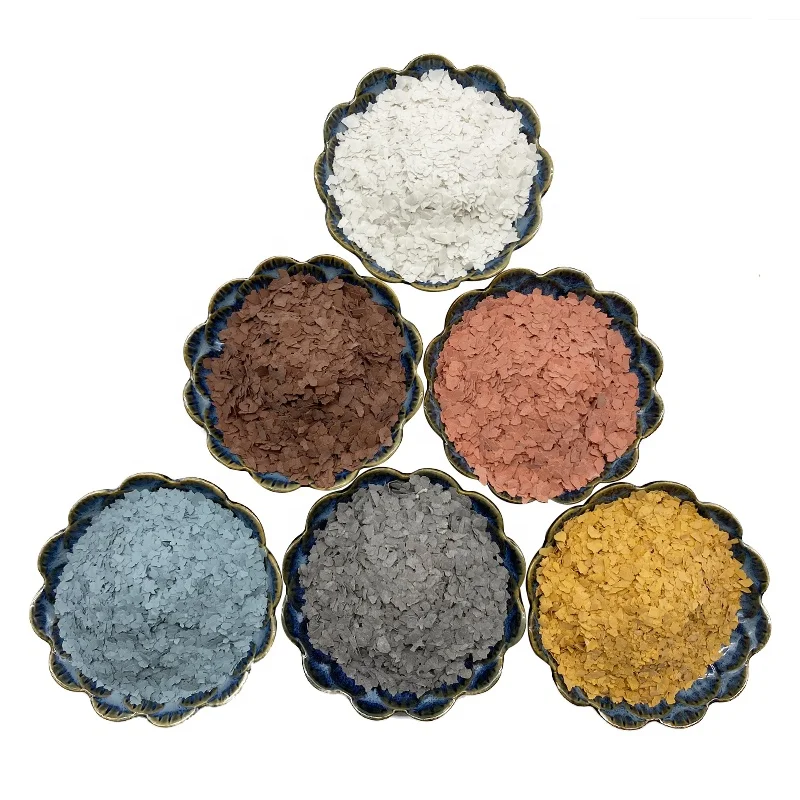 Epoxy Floor Decoration Mixed Colored Mica Flakes Matte and Glossy Color Natural Mica Sheets for Flooring