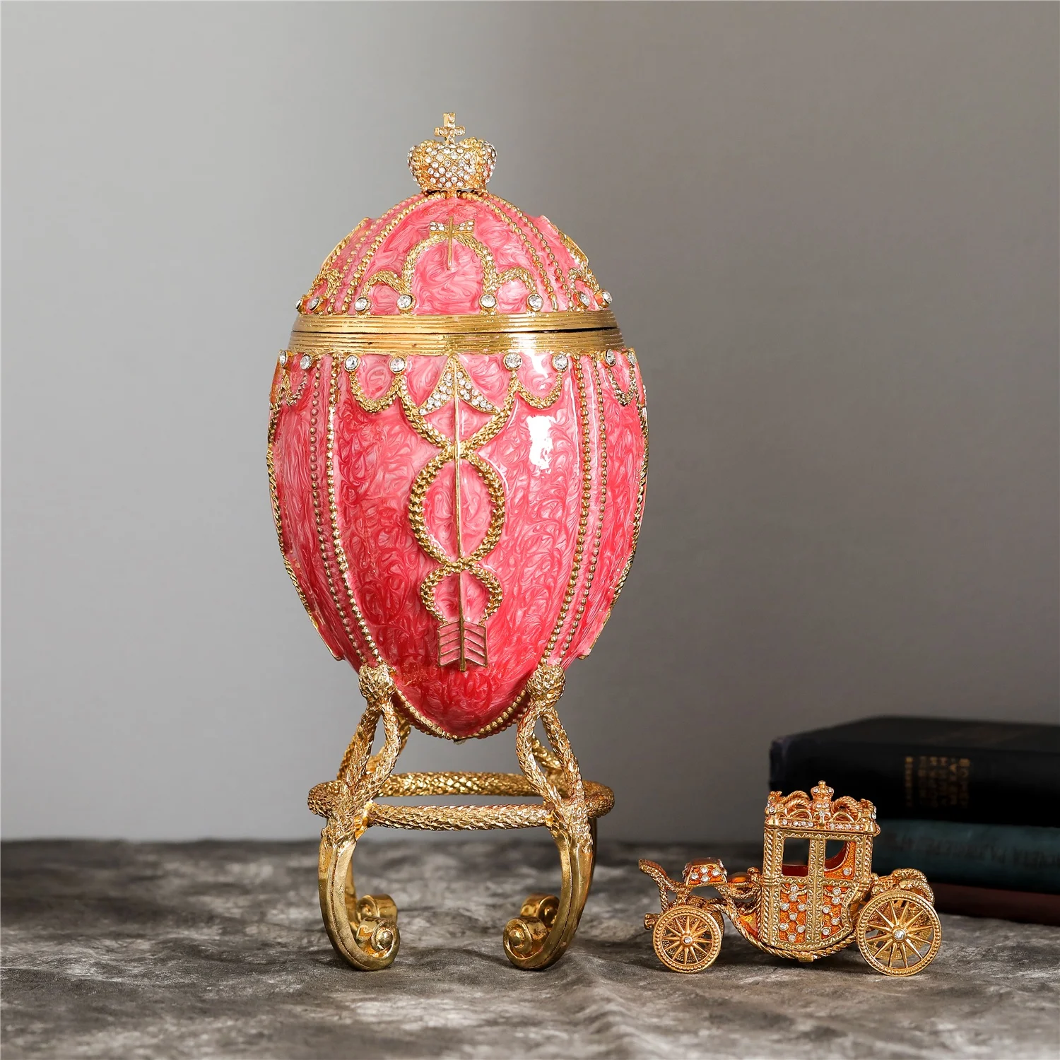 QIFU new products large faberge egg for home decoration