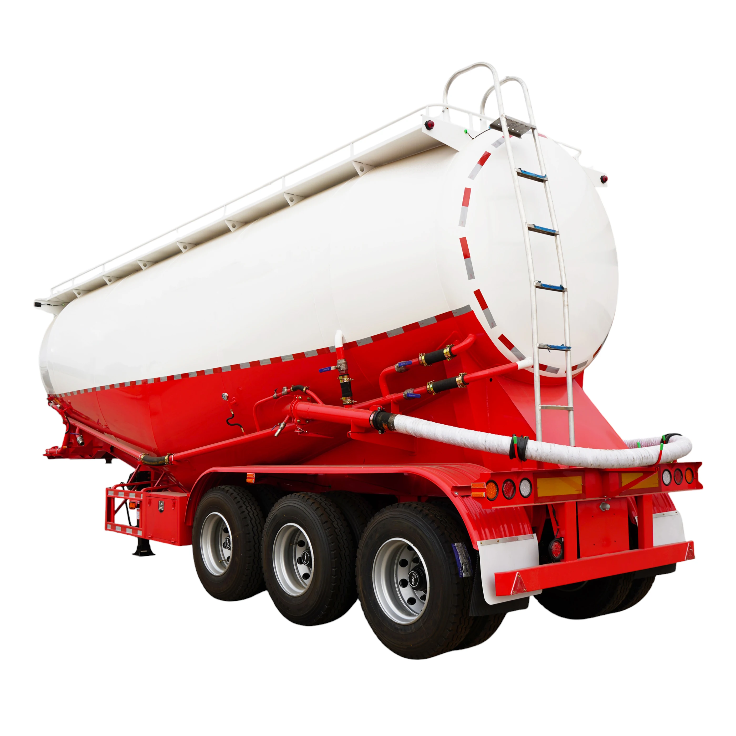 3 axle 42 square v shape Pneumatic Tanker Powder Tanker silo cement bulk tanker semi trailers