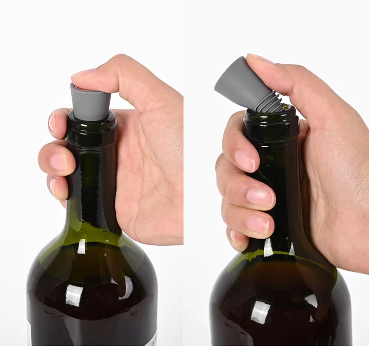New Arrival HIgh Quality Silicone Wine Stopper Reusable BPA Free Wine Bottle Plugs Bottle Sealing Red Wine Stoppers