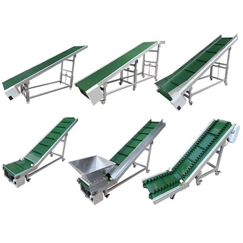 Inclined Belt Conveyor Cleated Double Run Electric Chevron Design Best Inclined Hopper Belt Conveyor System