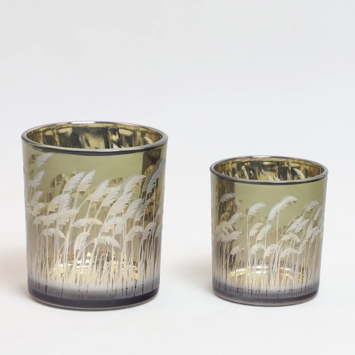 hand painted frosted glass candle jar for candles handmade romantic led candle lamps holder for home