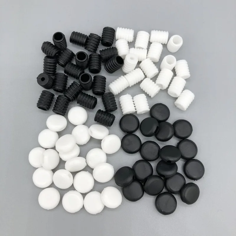 Wholesale Small Toggle String Ear Loop Rope  Adjuster Clip Drawstring Elastic Band Rubber Plastic  Cord Lock Stopper