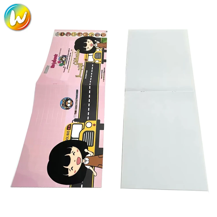 Yimi paper Educational Coloring Drawing Activity Reusable Sticker Book Blank For Kids Printing Children Busy with Sticker