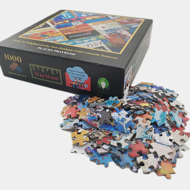 Hot Sale Best Prices Custom 1000 Pieces Paper Puzzle Manufacturer Custom Adult Puzzle Jigsaw Maker