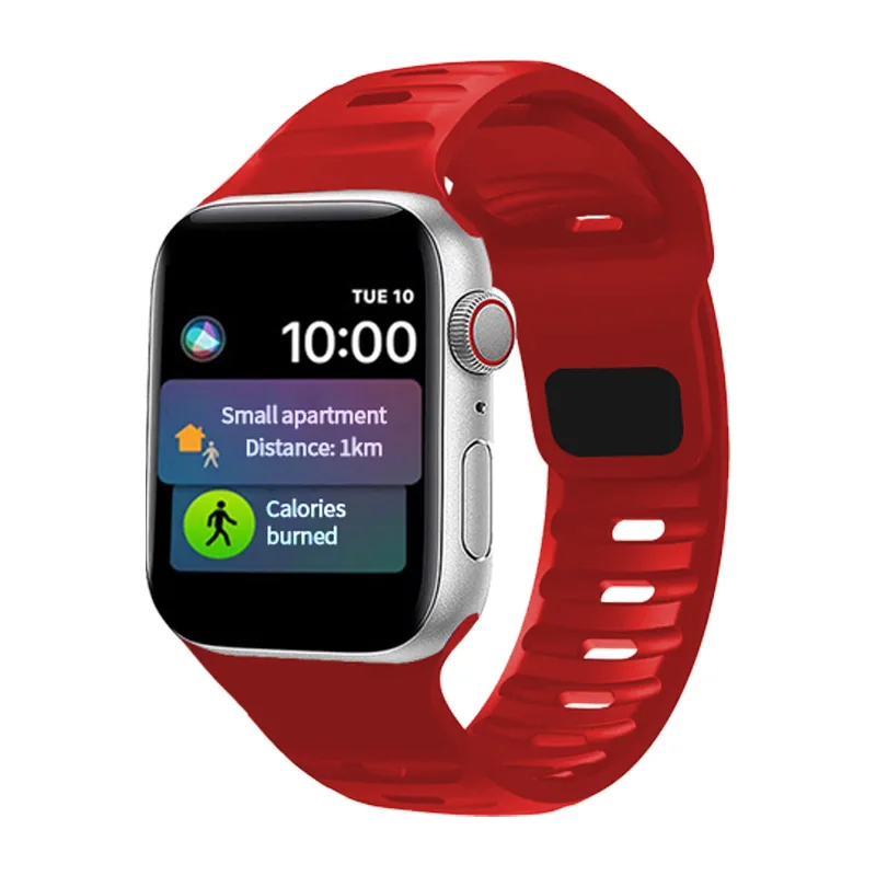 LeYI New Wristband Soft Silicone Watch Strap Sport Bracelet Band for IWatch 7 6 8 SE Ultra 49mm 45mm 41mm