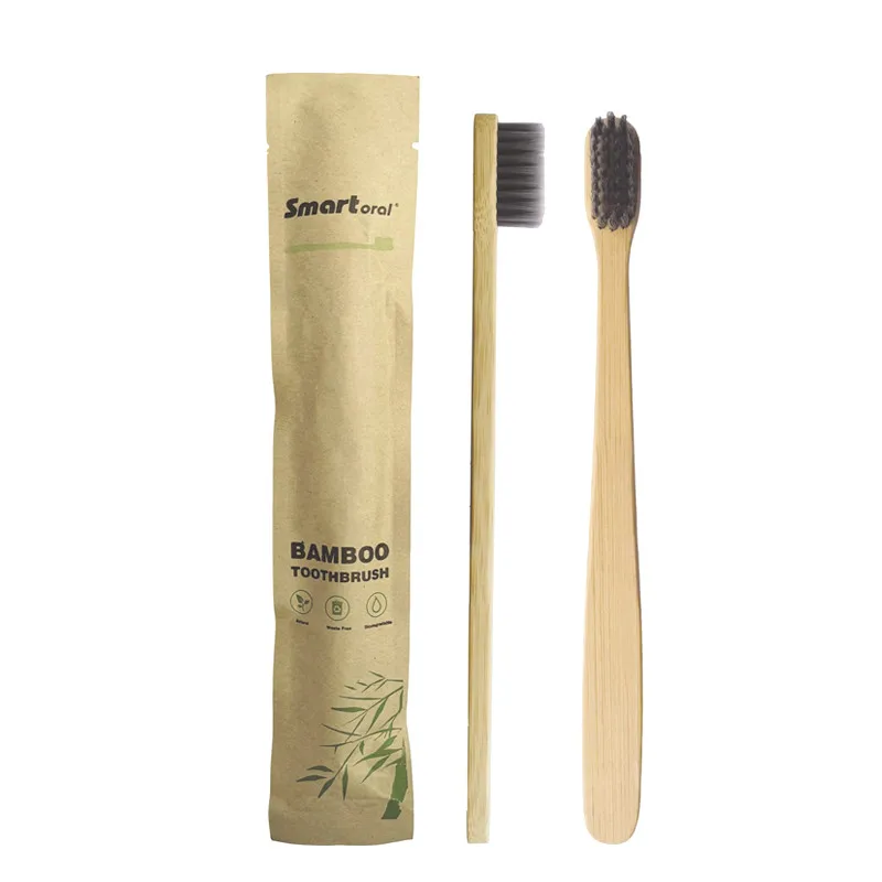 
Fine Handle 100% biodegradable toothbrush Bamboo Toothbrush 