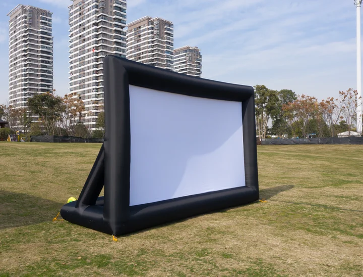 14ft 16ft 20ft 24ft Inflatable Projector Screen Outdoor Inflatable Movie Screen Cinema Outdoor for Backyard Party