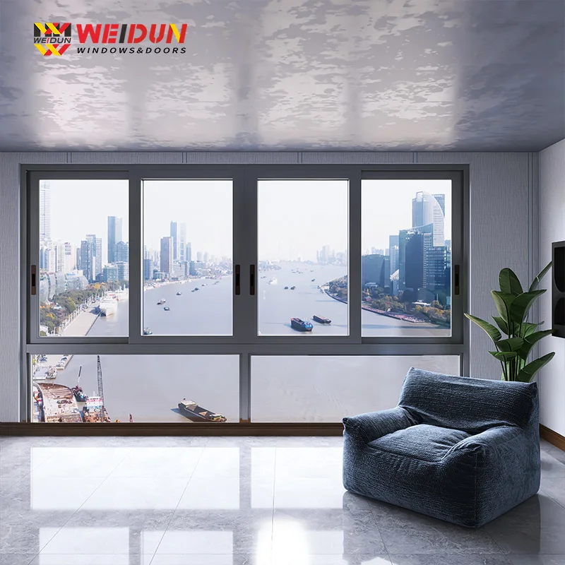 Weidun YL116 bridge cutoff aluminum sliding window sliding window sealing balcony aluminum alloy window