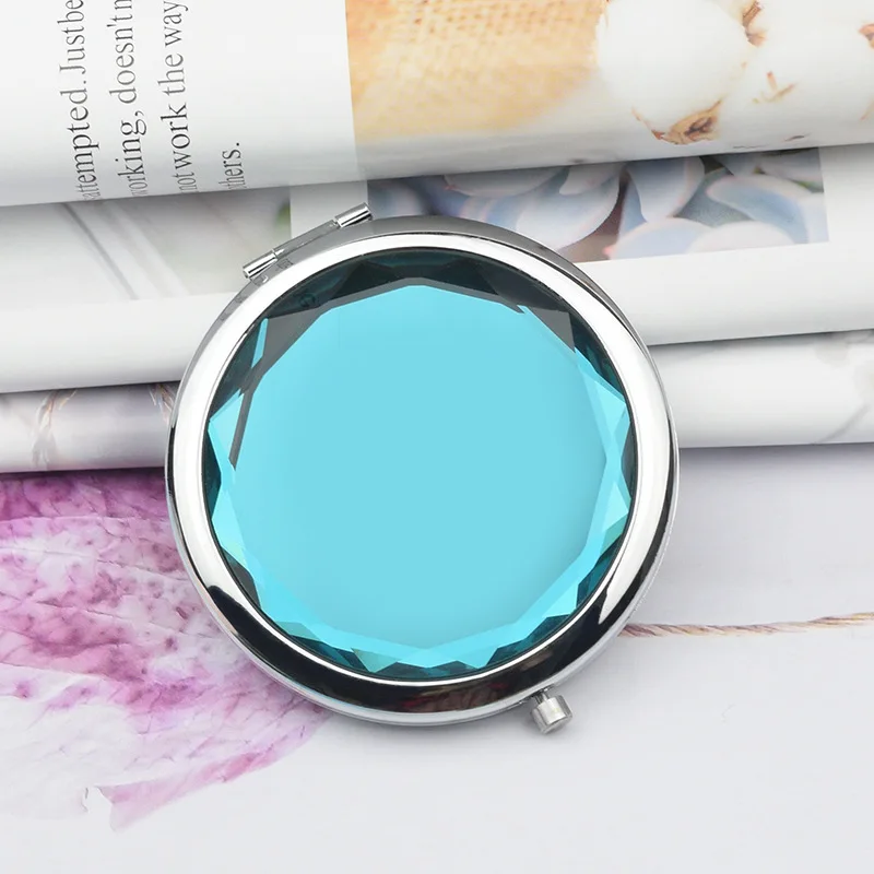 Hot Sale Cosmetics Mirror Round Folding Luxury Makeup Pocket Mirror of Bag Mini Magnification Double Sides Personalized 80g