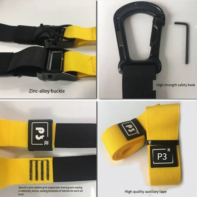 p3trx Suspension Straps P3-3 with home hanging fitness equipment Tension rope Tension band Yoga exercise resistance band