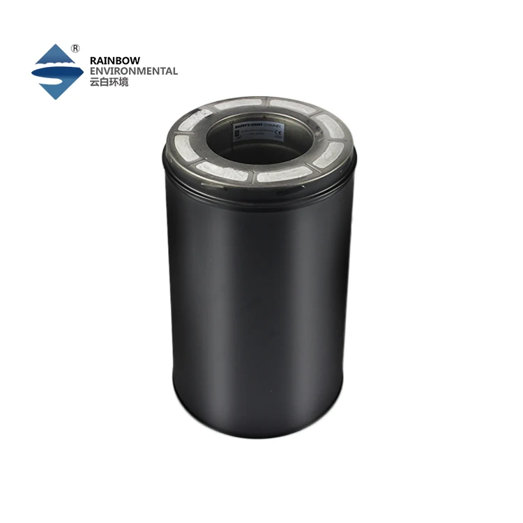 CE Double wall 5/6/7/8/10 inch stainless steel 304 / 316  twist lock system straight chimney pipes