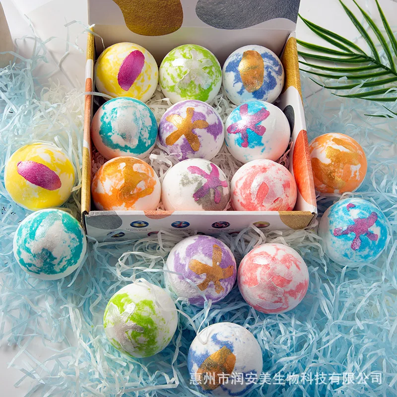 Wholesale Natural Organic Bath Bombs Vegan Bubble Bath bombs Custom Fizzy Bomb Gift Set Spa Bath Ball Kit Private Label