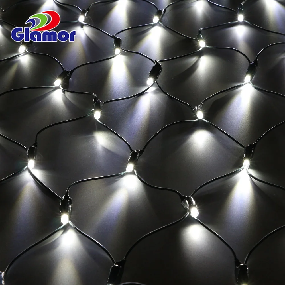 220-240V Outdoor IP65 Waterproof Christmas Decoration Holiday Light Palm Tree Trunk Rubber Cable LED Net Light