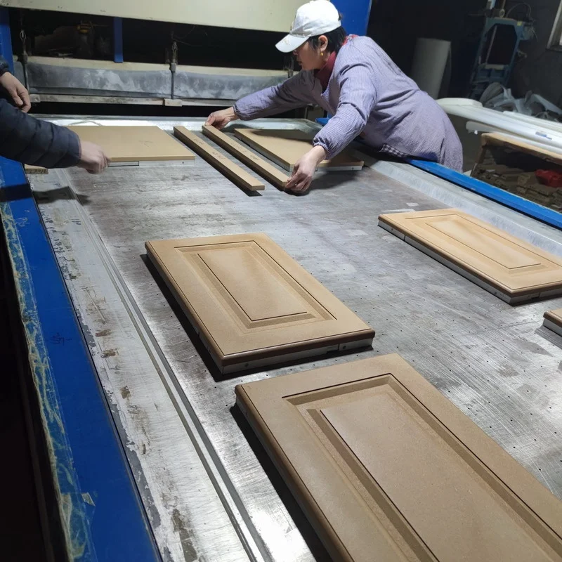 High Grade Vacuum Membrane Press PVC Metalized Film Decorative Door Membrane Laminate Sheets for MDF Cabinets