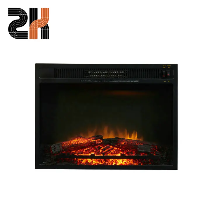 
23 Inch Modern Style Recessed Indoor Insert Remote Control Wall Mounted Electric Fireplace Decor 