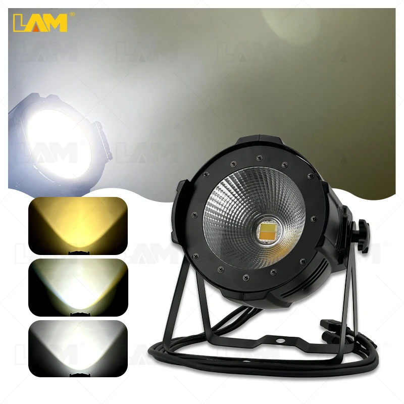 led stage lights dmx warm white cold white led cob 100w par light 100W dmx512  COB LED RGB Par Lights For Indoor