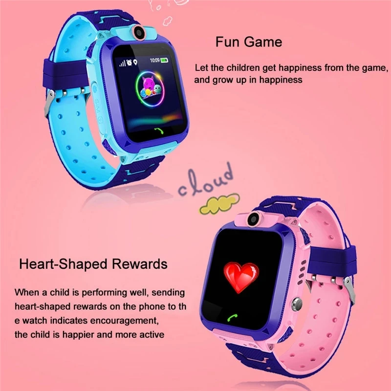 
Z5 Kids Smart Watches Wristbands Waterproof Anti-Lost SOS GSM Touch Screen Call Bracelets Tracker Children Safe Band Camera 