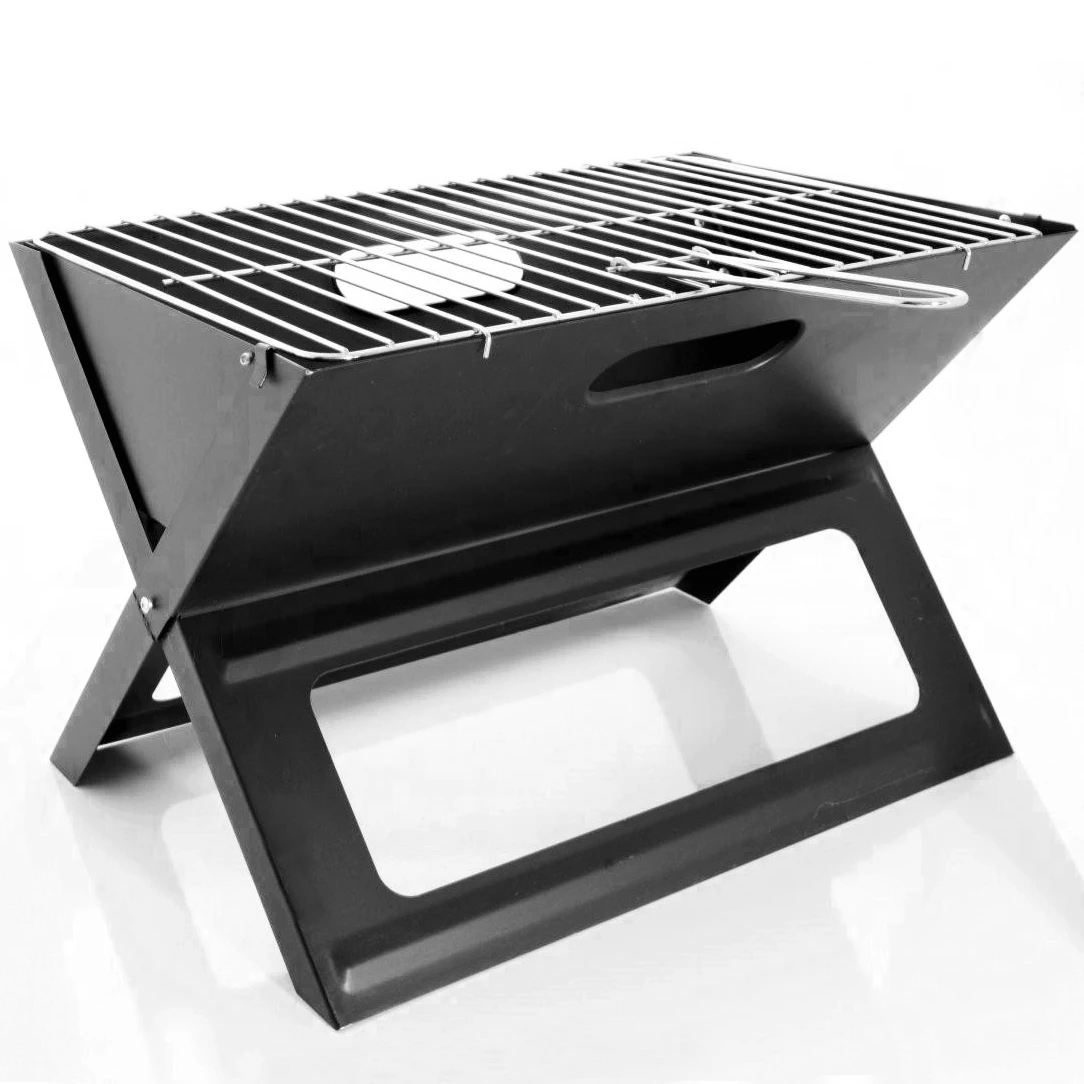 Functional Steel Perfect Foldable Charcoal Chimney Fire Starter Outdoor Mini Portable Bbq Camping Grill Pan For Backyard