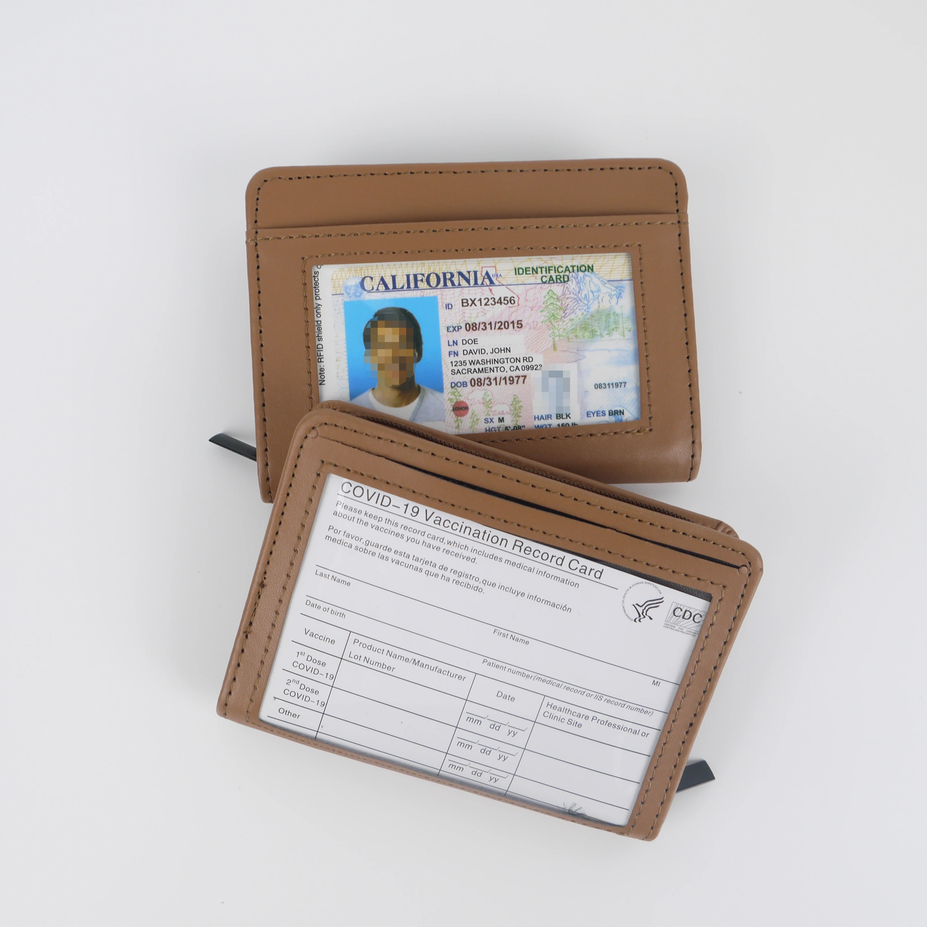 RFID Blocking Card Holder Wallet PU Credit Card Holder Protector Wallet for Men