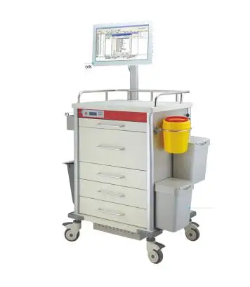 MT MEDICAL Mobile Hospital Workstation Cart Hospital Vehicle Medical Apparatus Medicine Trolley Hospital Equipment